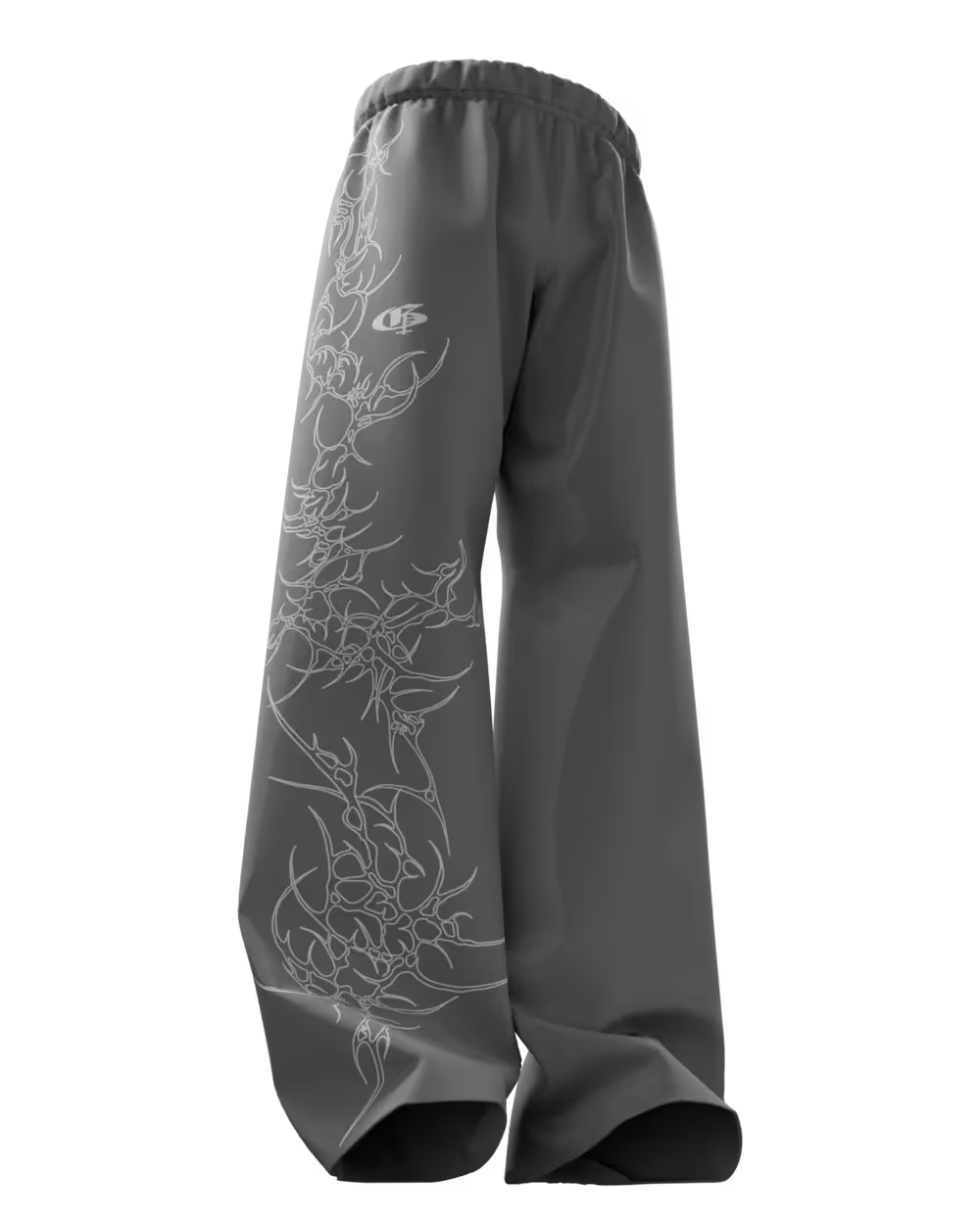 Dark Grey Xyden Baggy Pants image 3