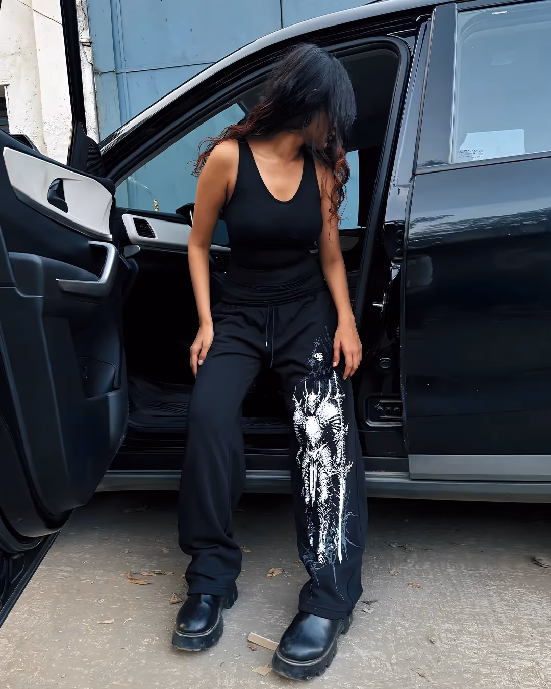 Edge Black Baggy Pants image 3