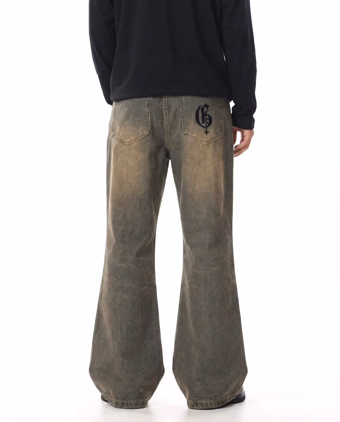Erode Mud Washed Bootcut Jeans image 4