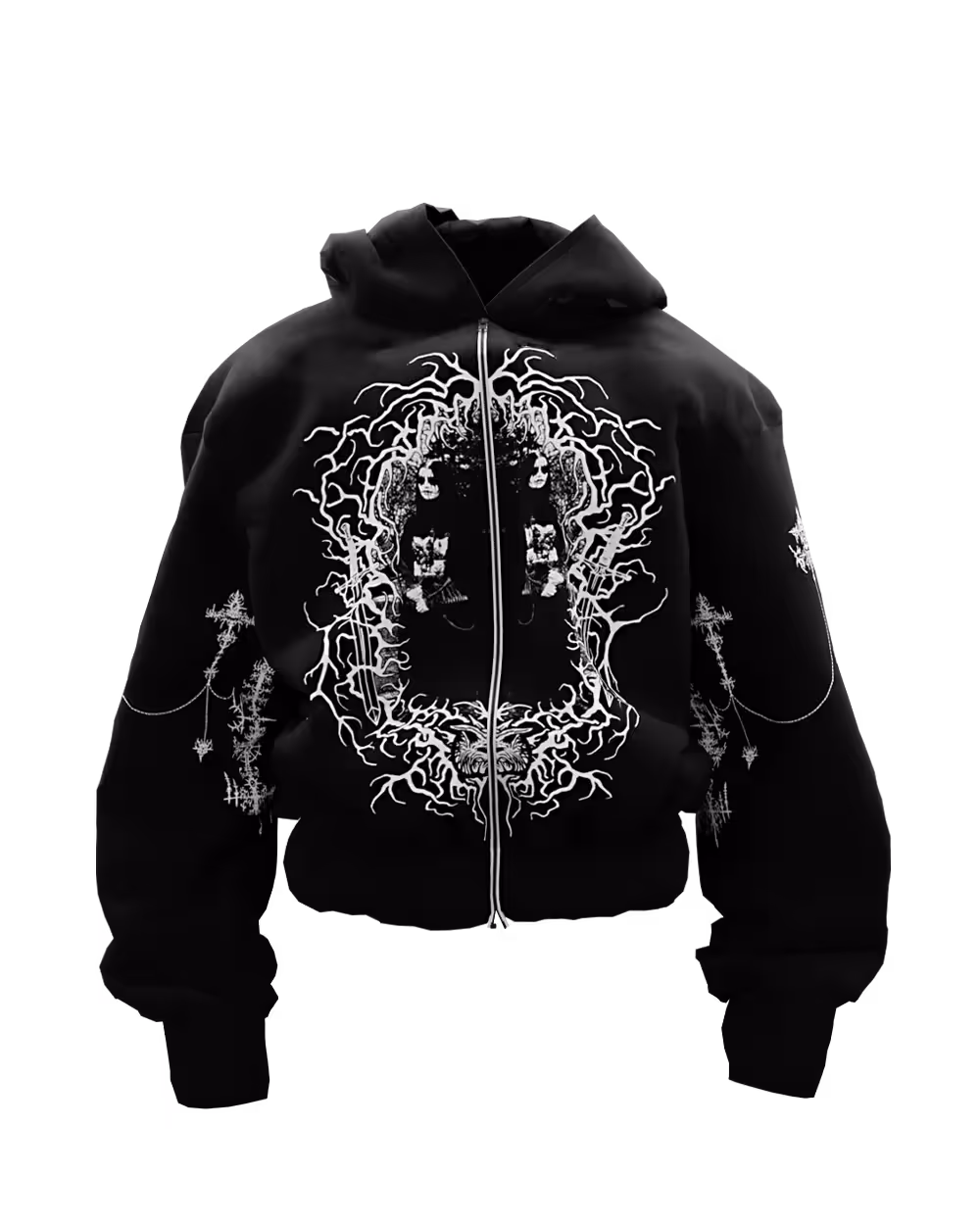Exorcist Black Unisex Zipper Hoodie image 1