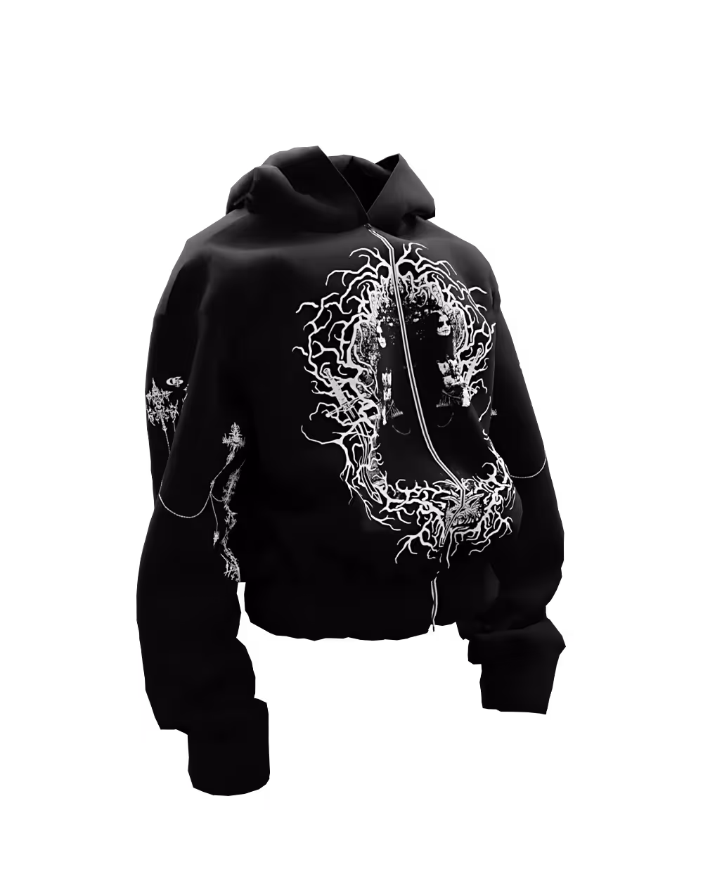 Exorcist Black Unisex Zipper Hoodie image 6