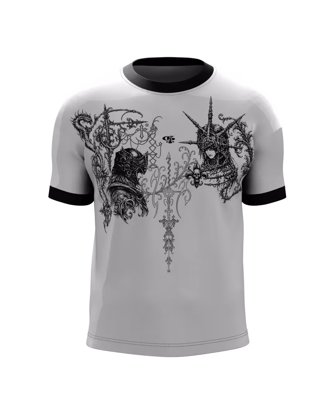 Fate Grey Ringer Tshirt  image 1