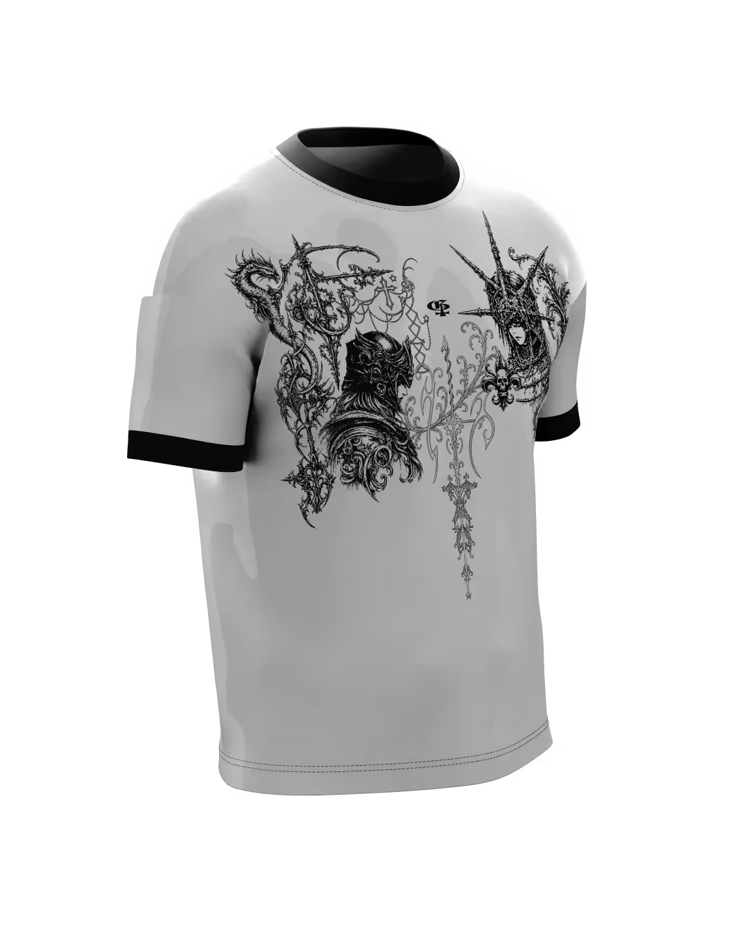 Fate Grey Ringer Tshirt image 4