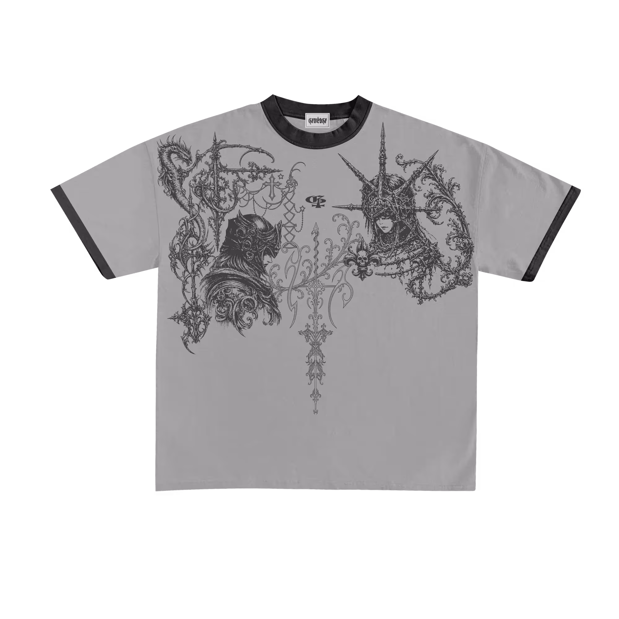 Fate Grey Ringer Tshirt image 7