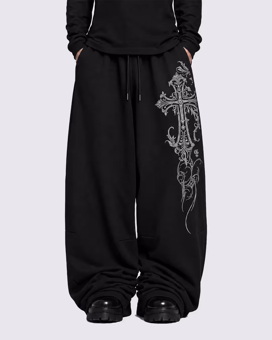 Grace Black Baggy Pants image 2