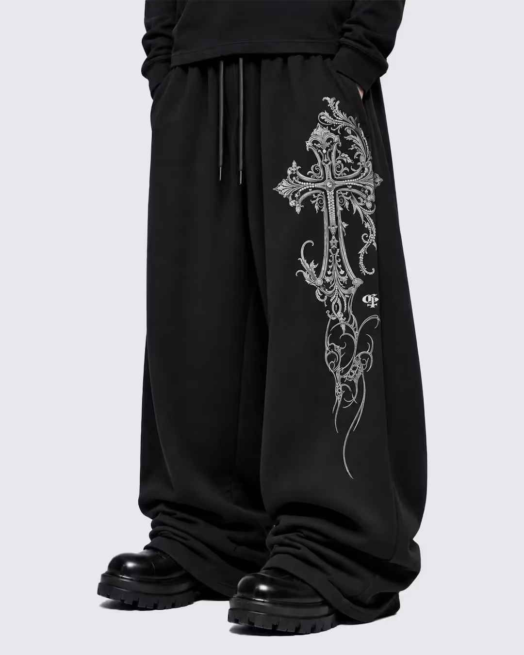 Grace Black Baggy Pants image 3