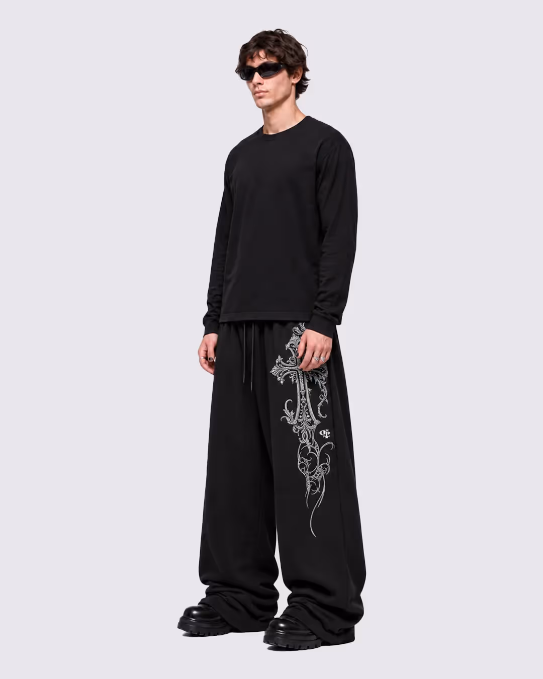 Grace Black Baggy Pants image 6