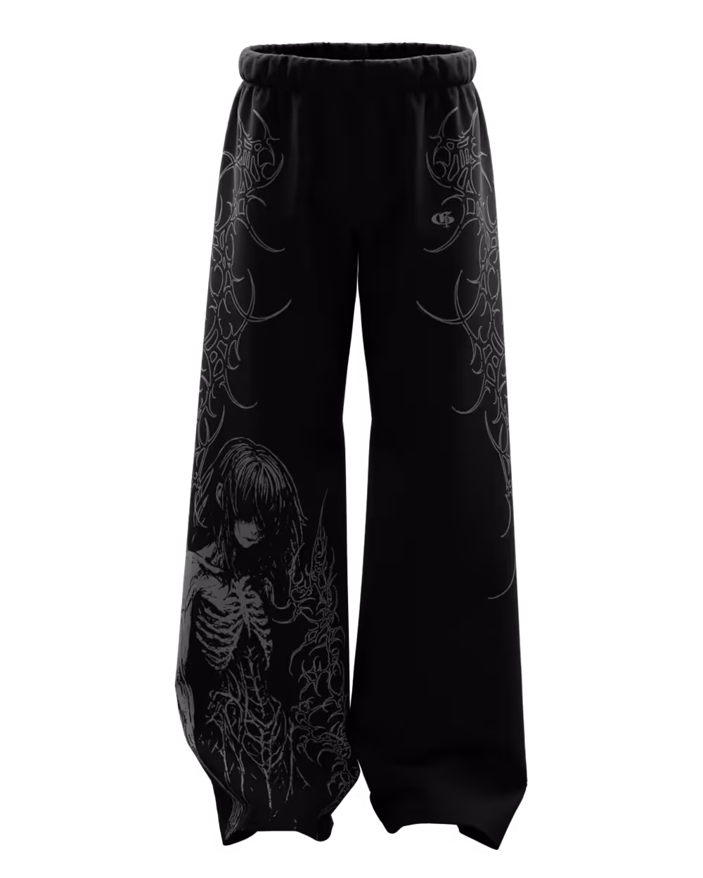 Grimora Black Baggy Pants image 1