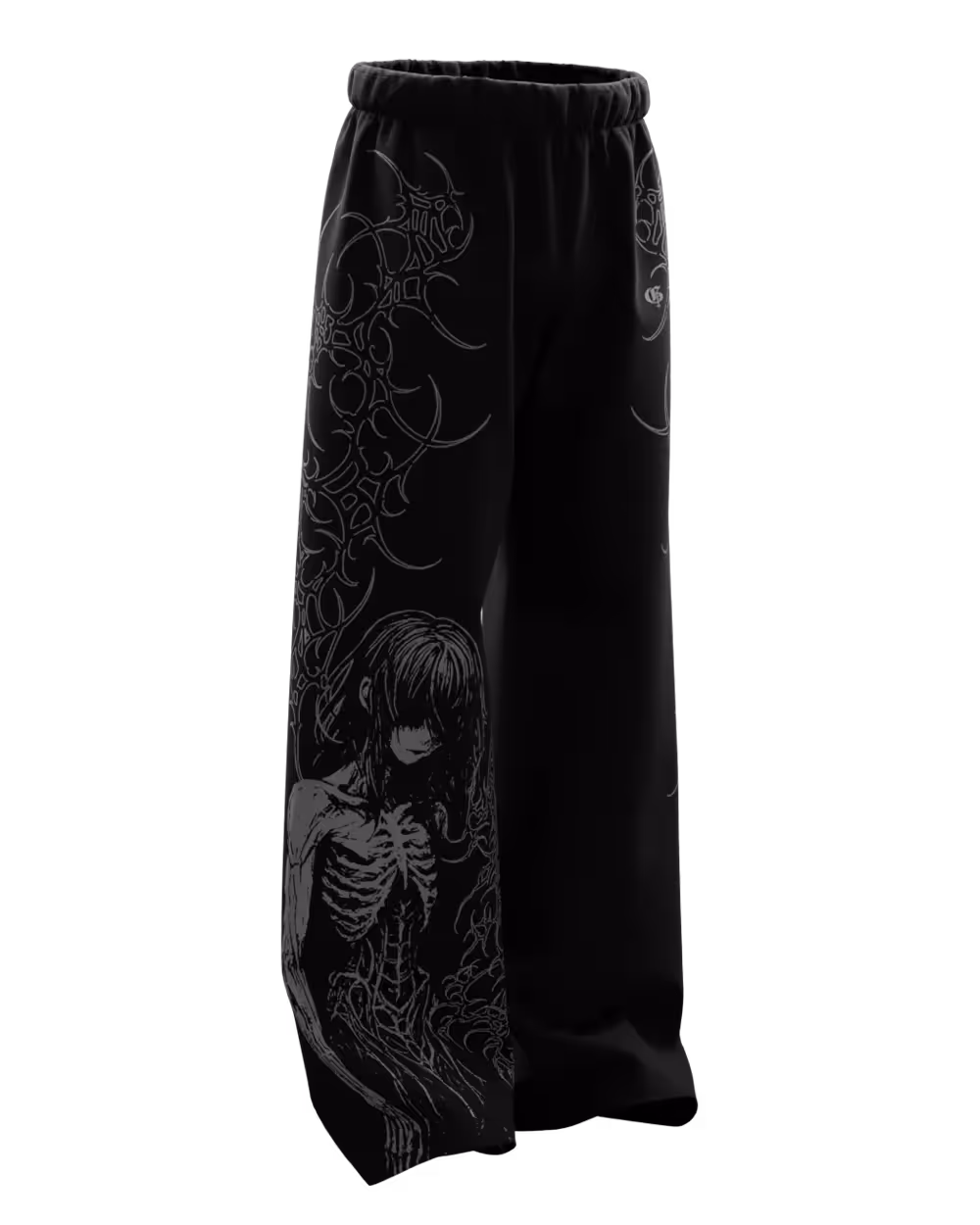Grimora Black Baggy Pants image 4