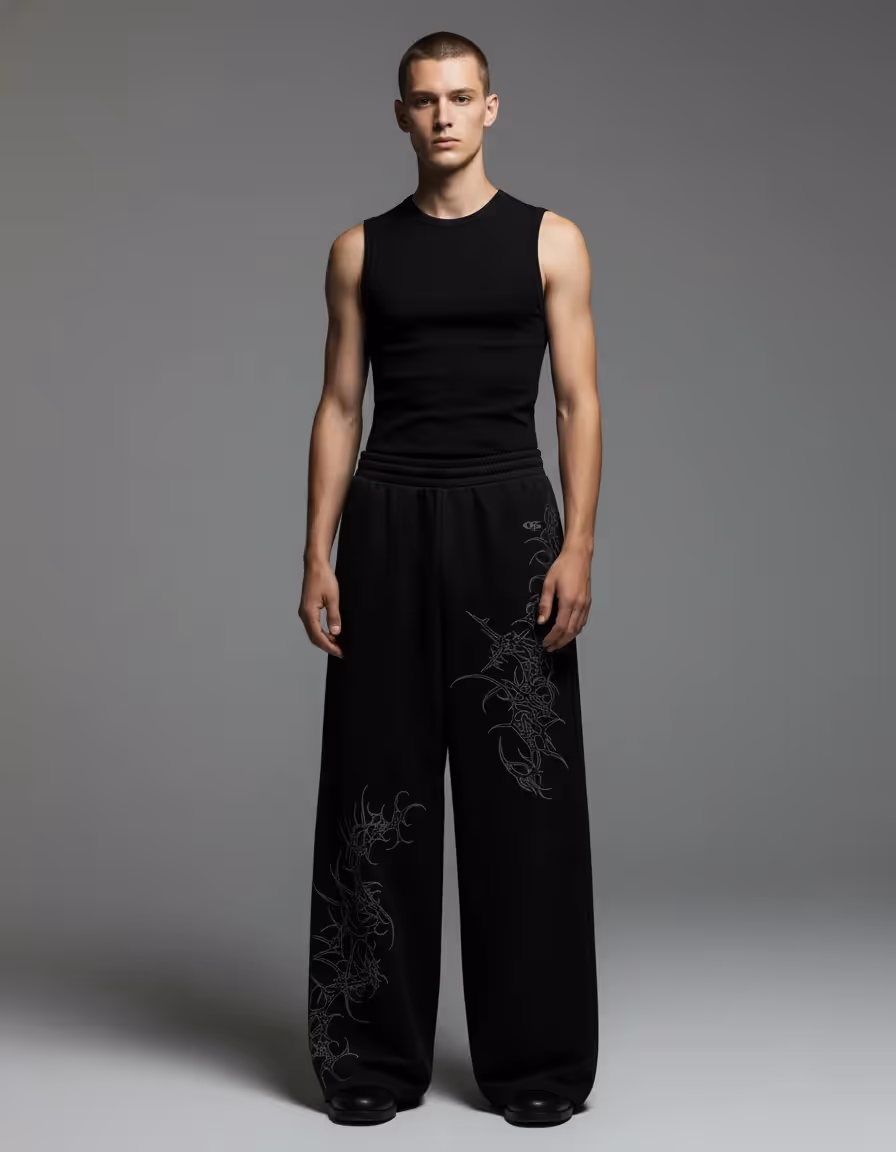 Haven Black Baggy Pants  image 3