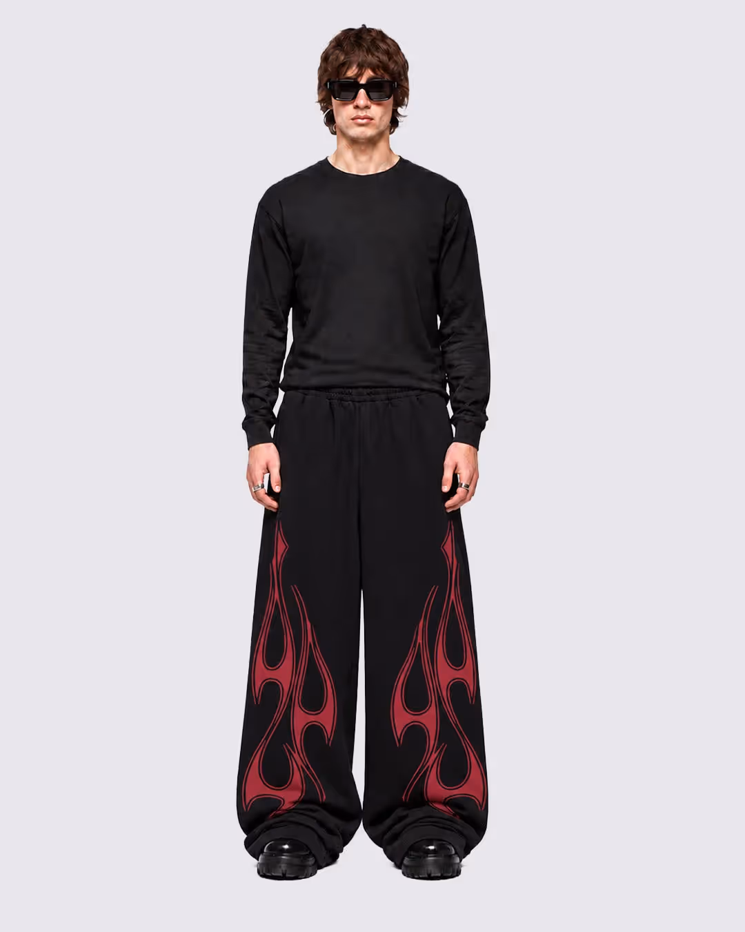 Heat Black Baggy Pants image 3
