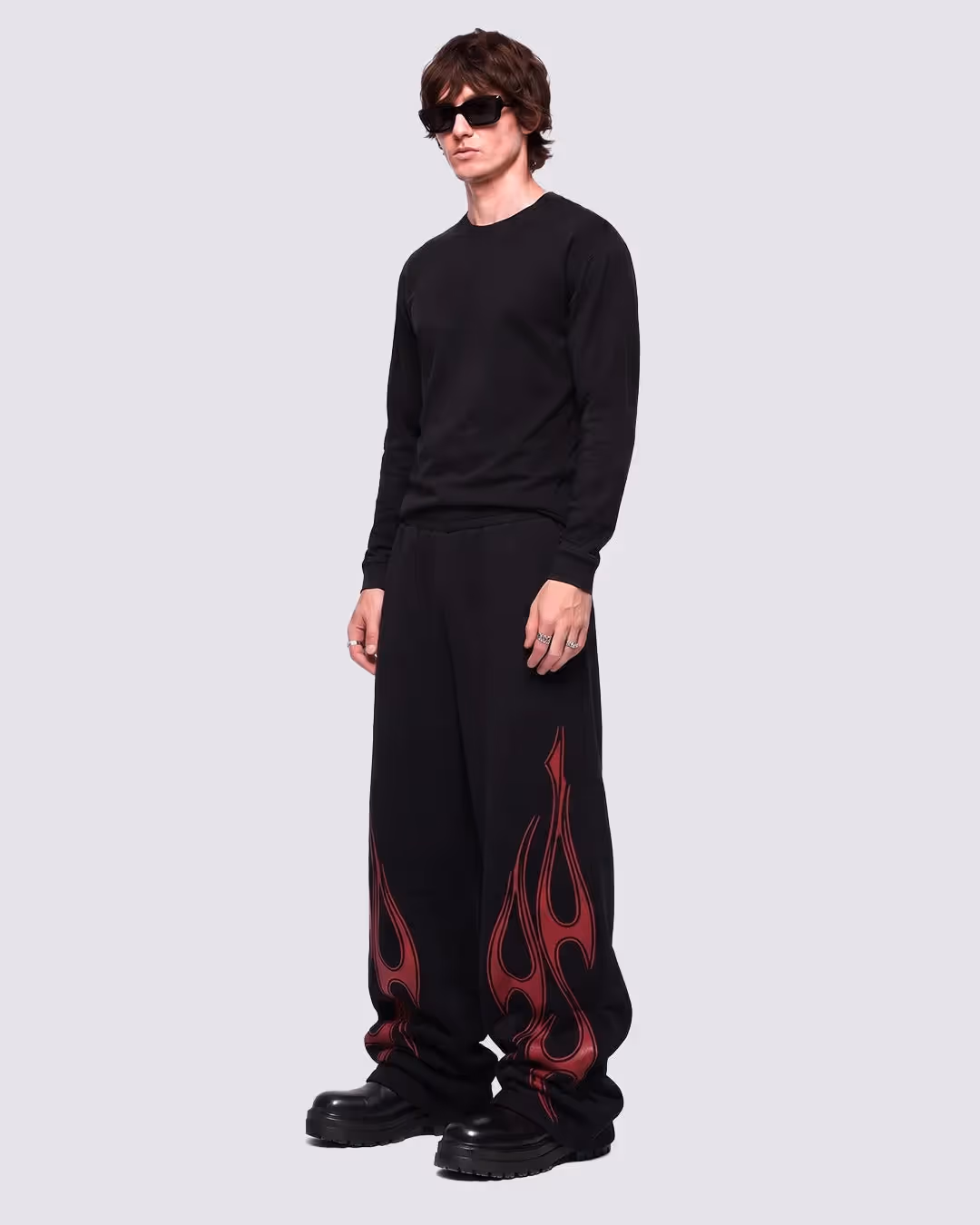 Heat Black Baggy Pants image 4