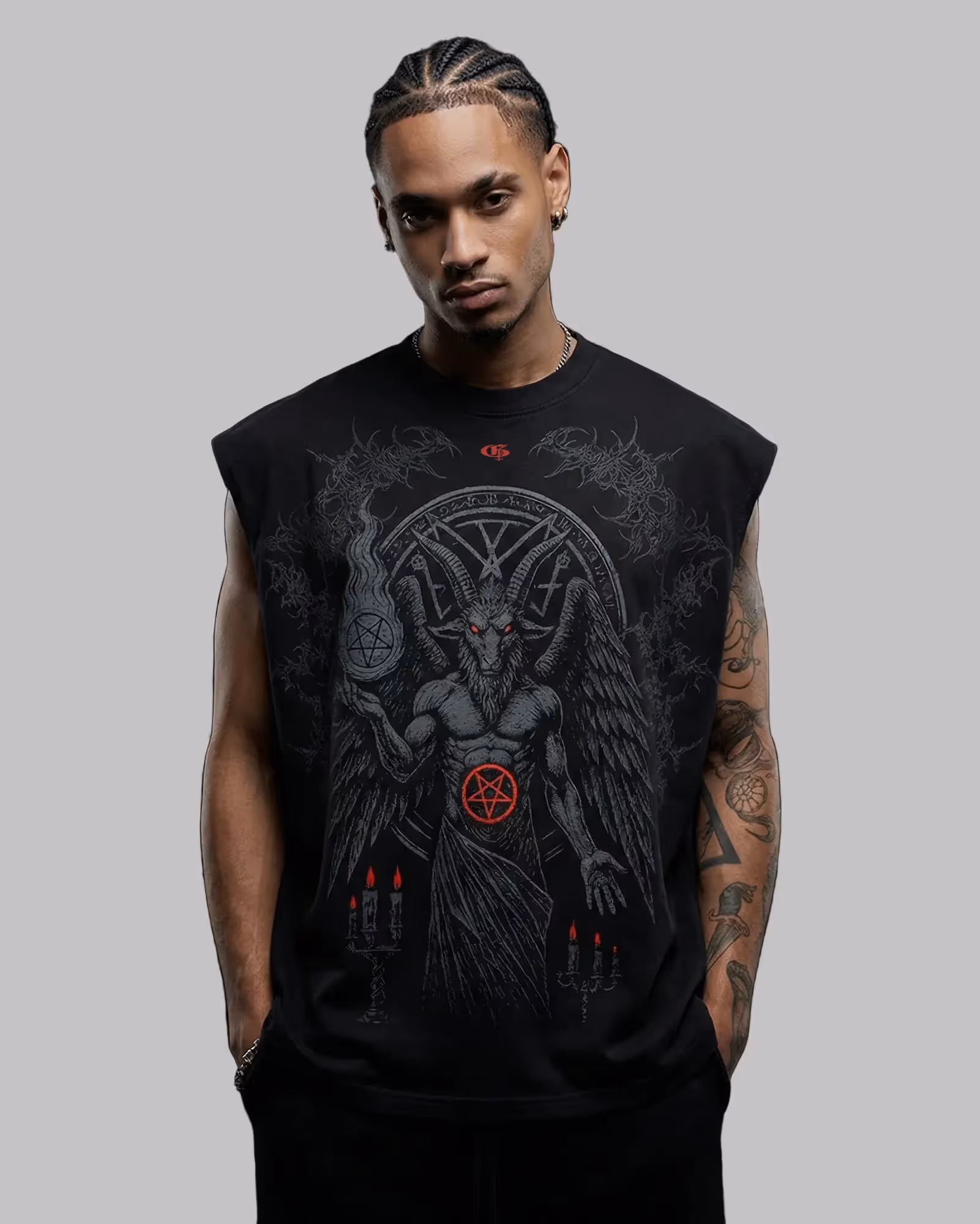 Heathen Black Vest image 2