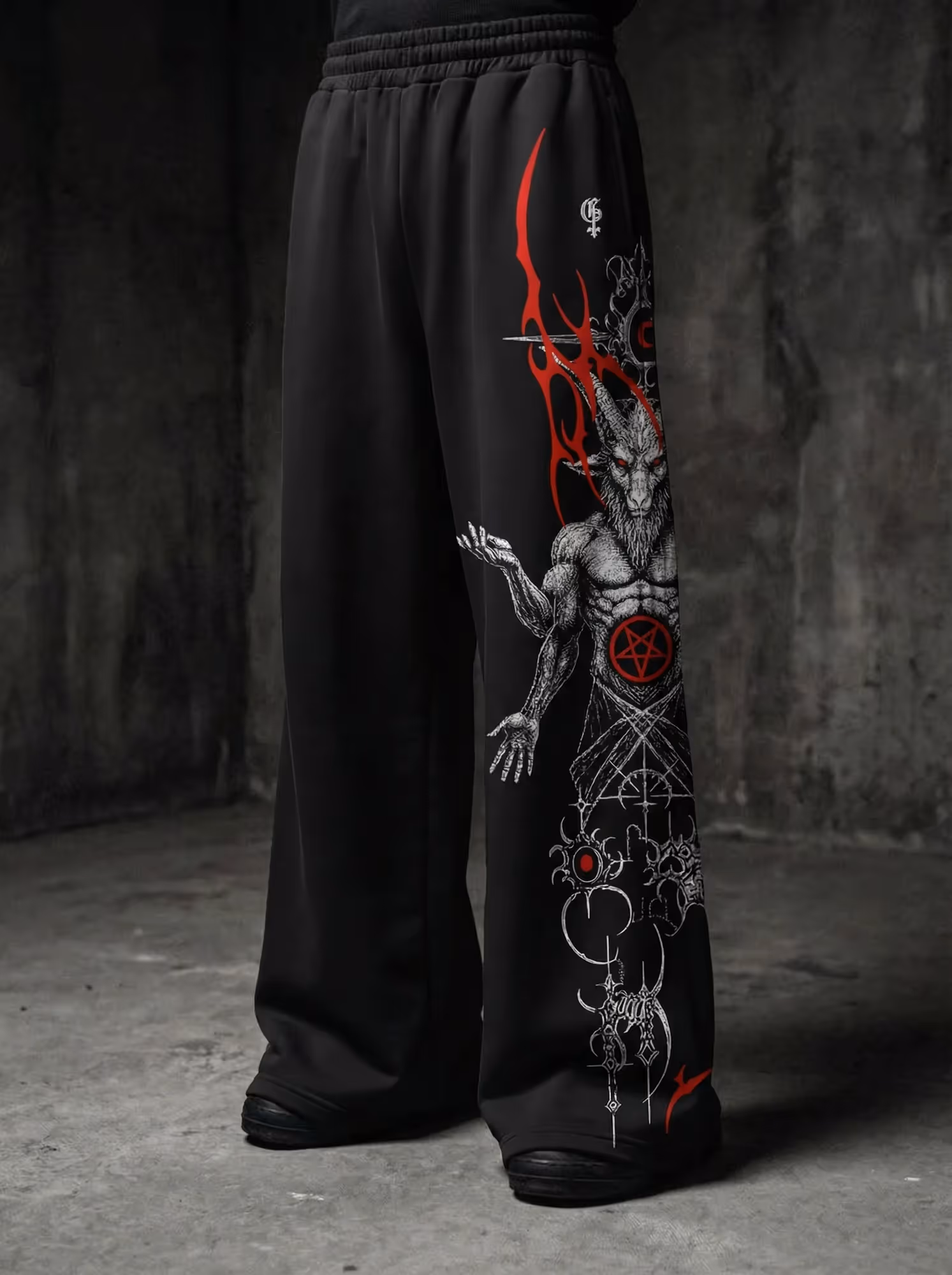 Ichor Black Baggy Pants image 3