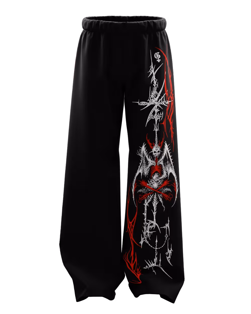 Kong Black Baggy Pants image 1