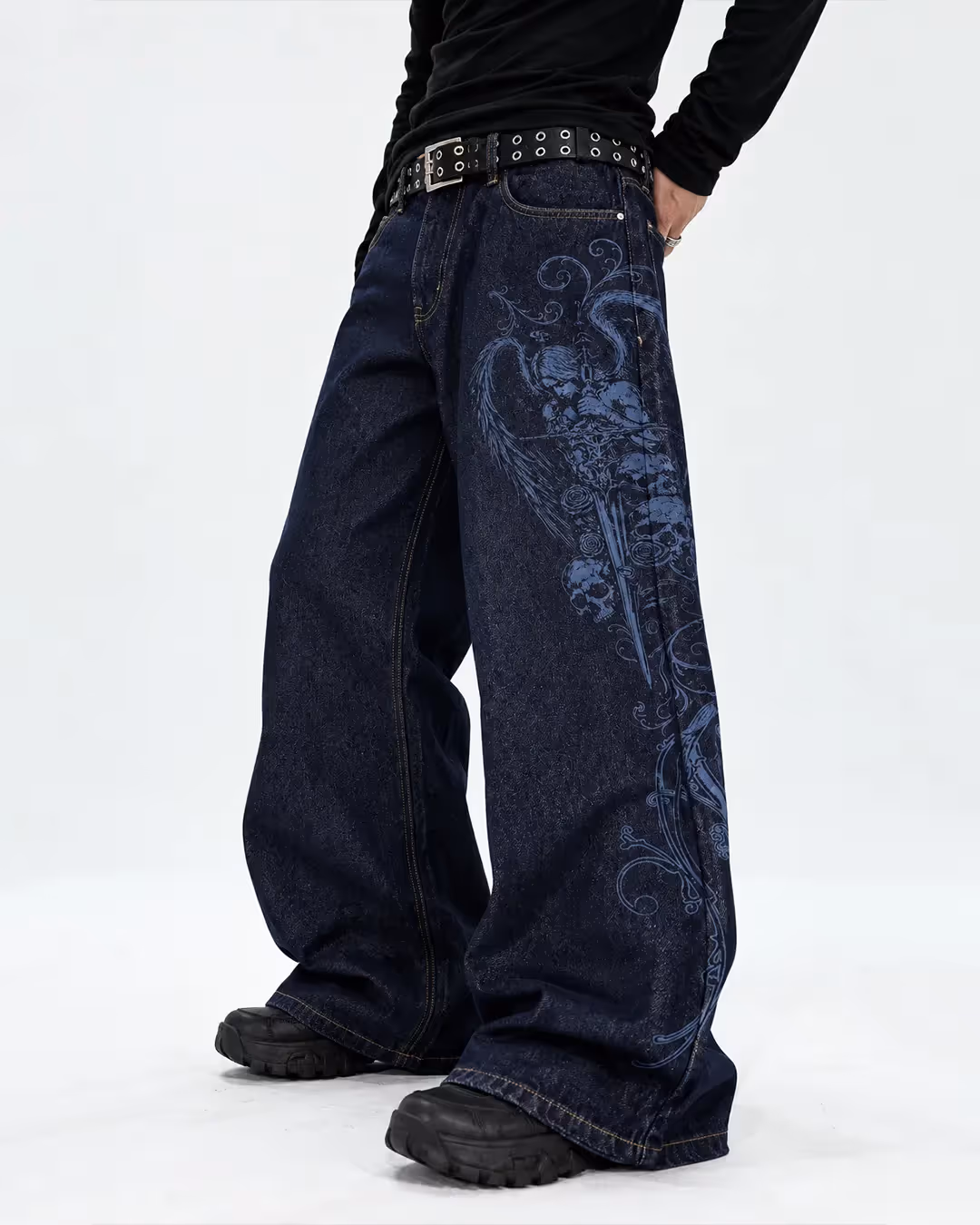 Mia Blue Baggy Raw Denim image 1