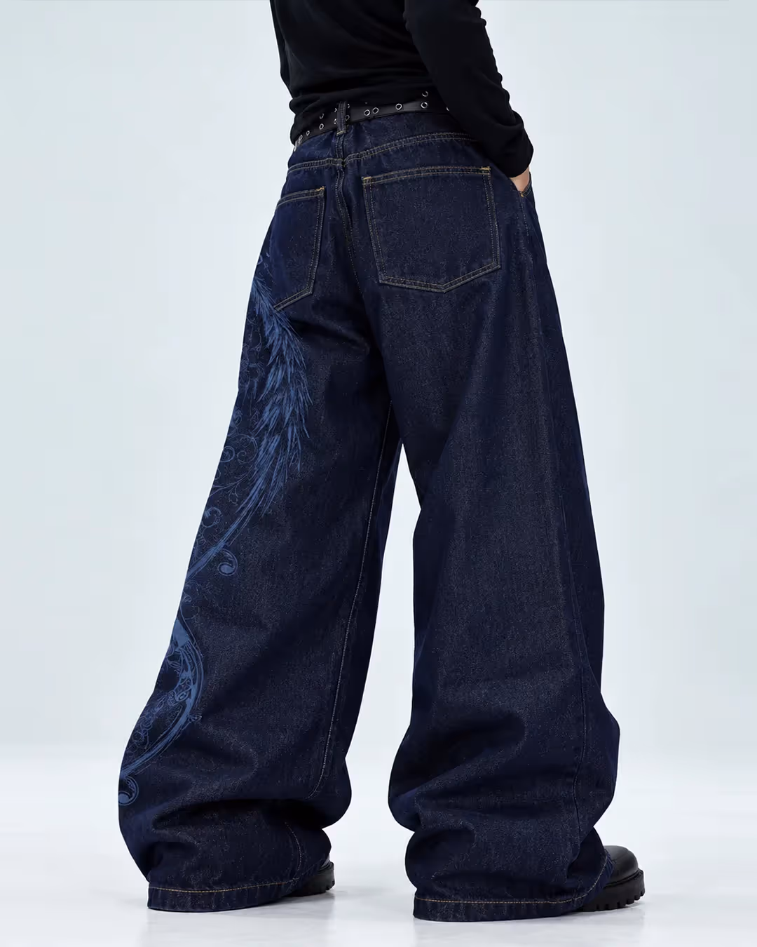 Mia Blue Baggy Raw Denim image 3