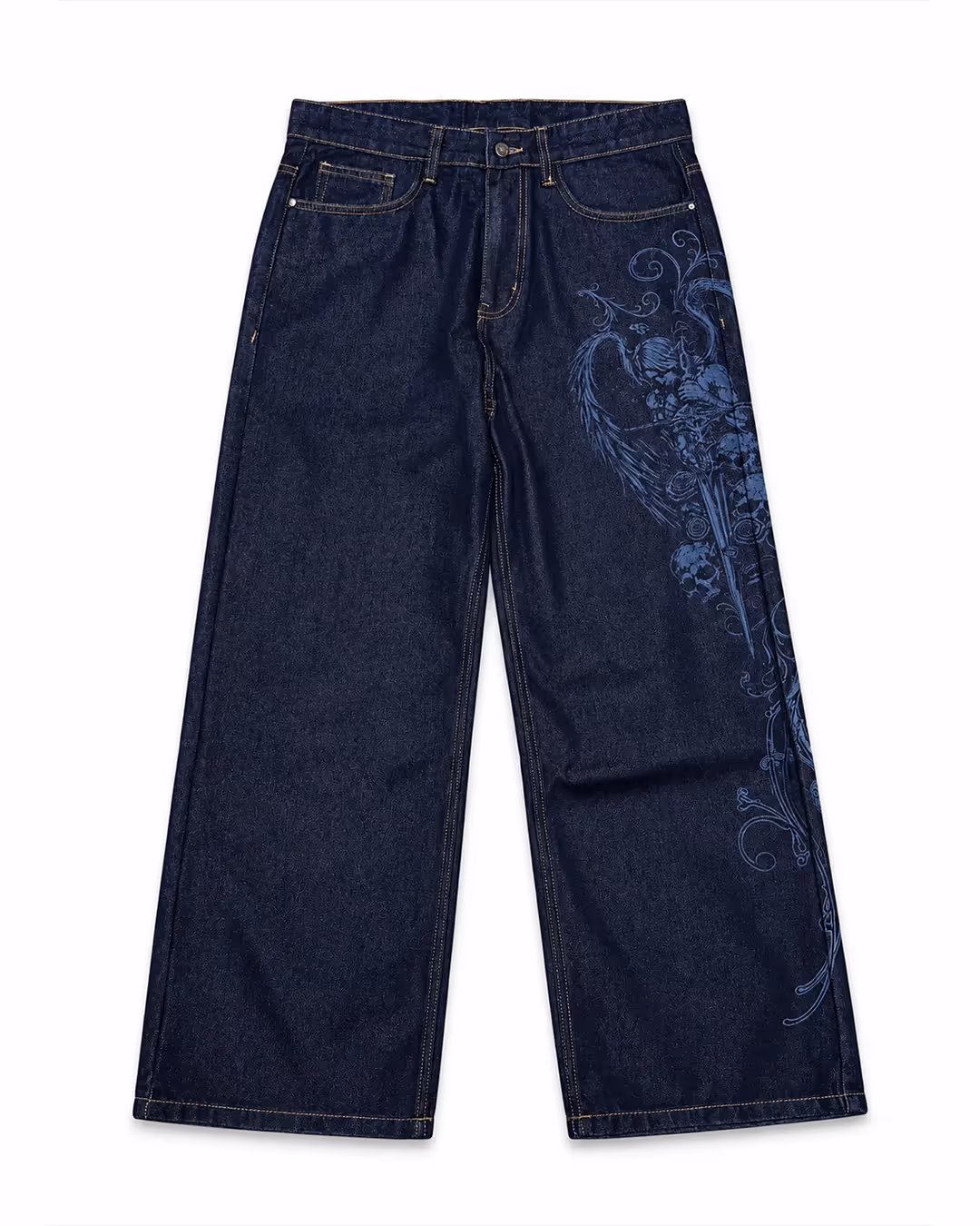 Mia Blue Baggy Raw Denim image 6