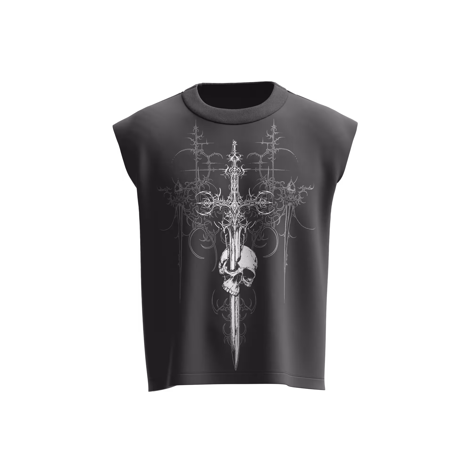 Mrityu Dark Grey Vest image 1