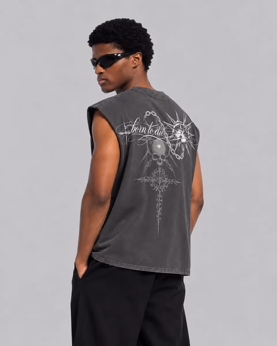 Mrityu Dark Grey Vest image 4