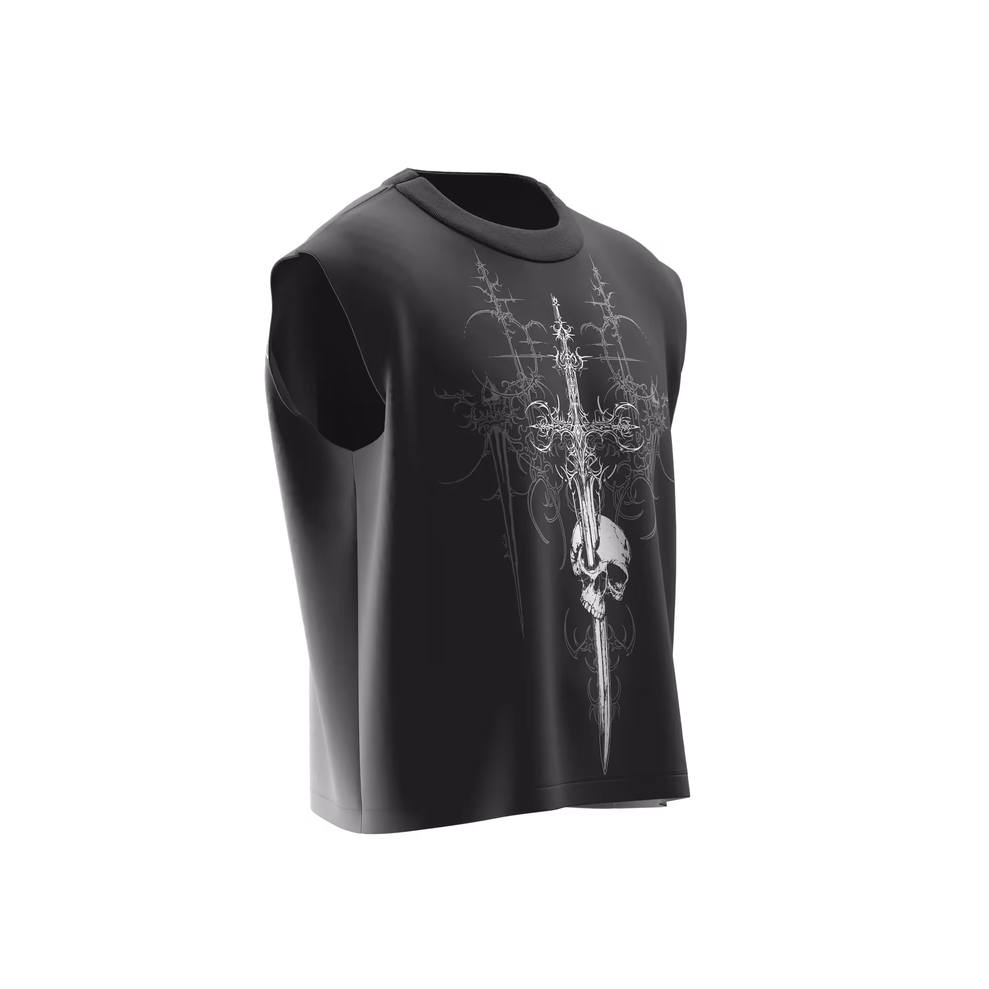 Mrityu Dark Grey Vest image 6
