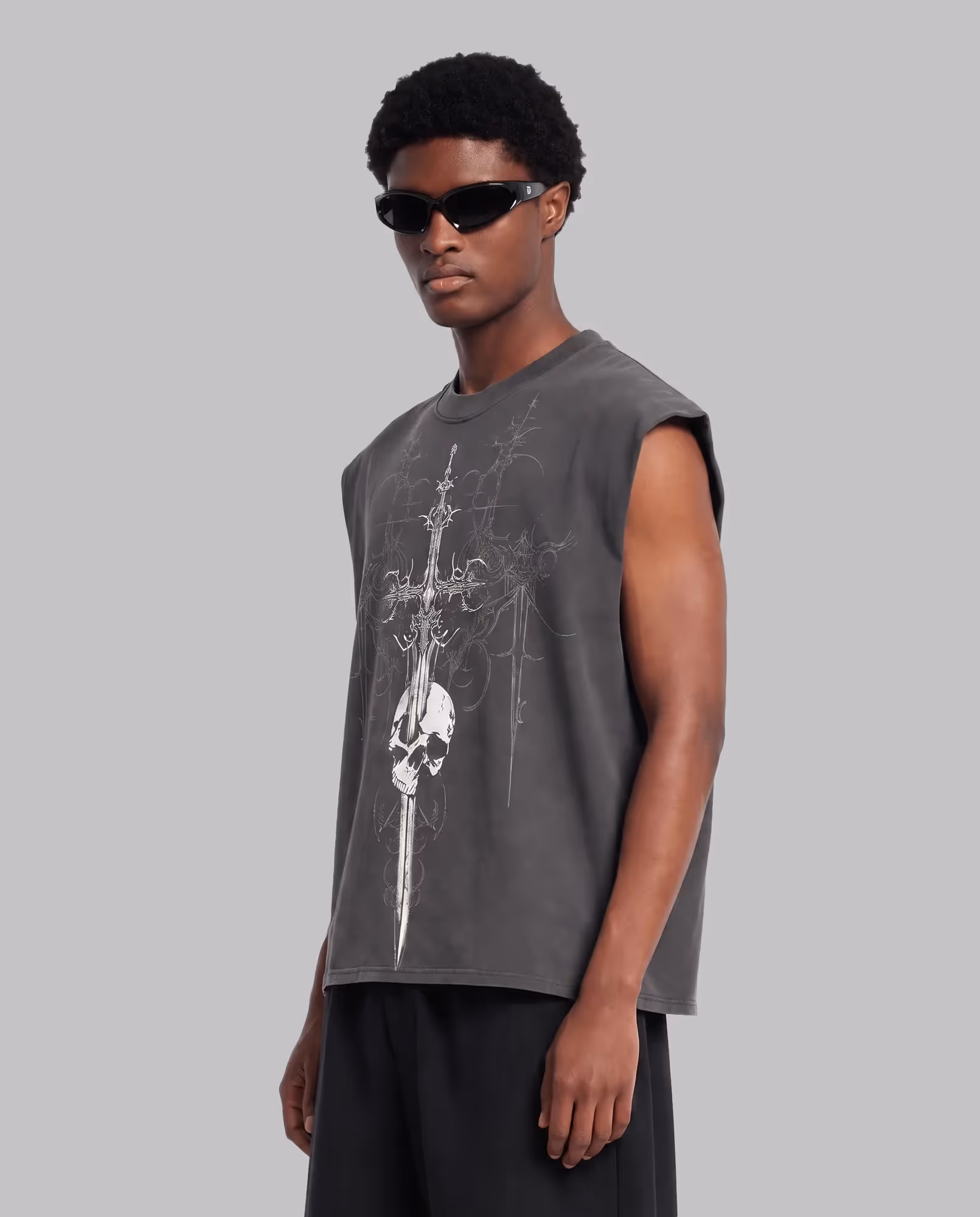 Mrityu Dark Grey Vest image 7
