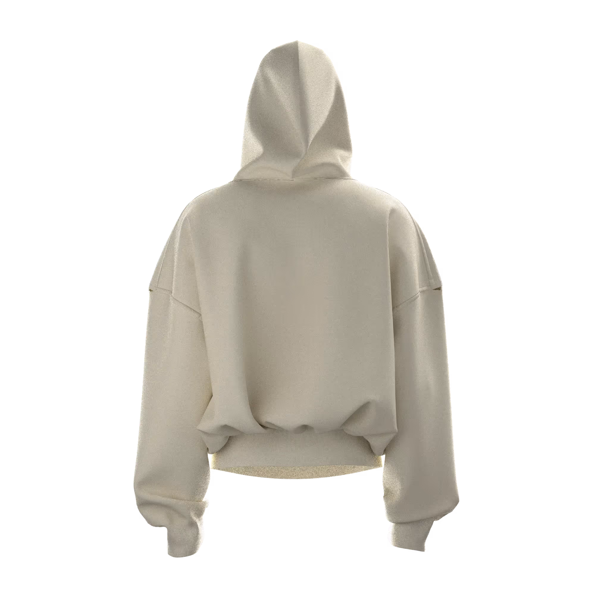Mutant Beige Boxy Hoodie  image 5