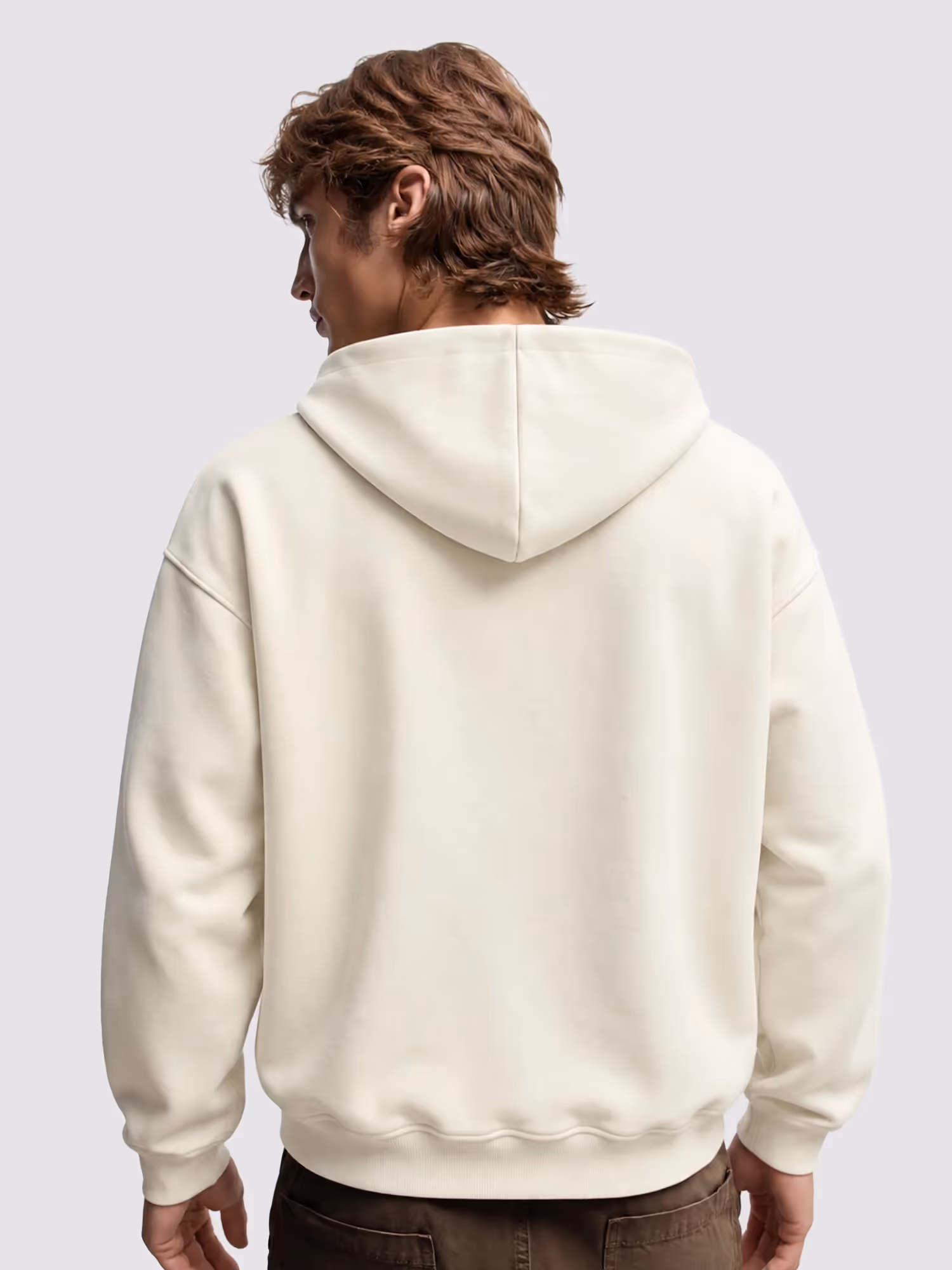 Mutant Beige Boxy Hoodie  image 8
