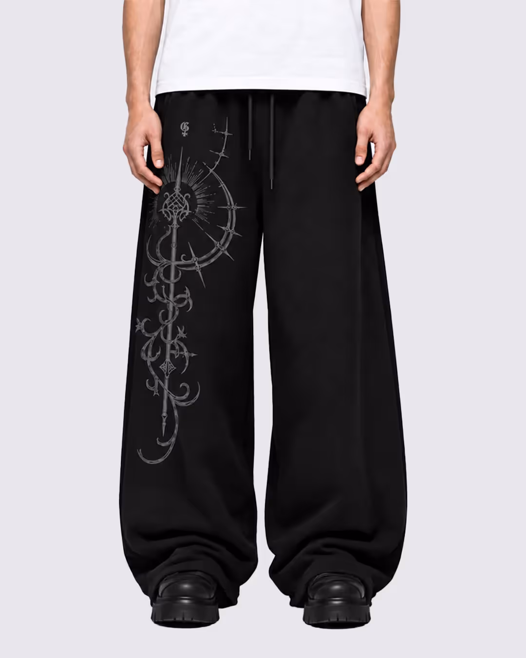 Mystic Black Baggy Pants  image 2