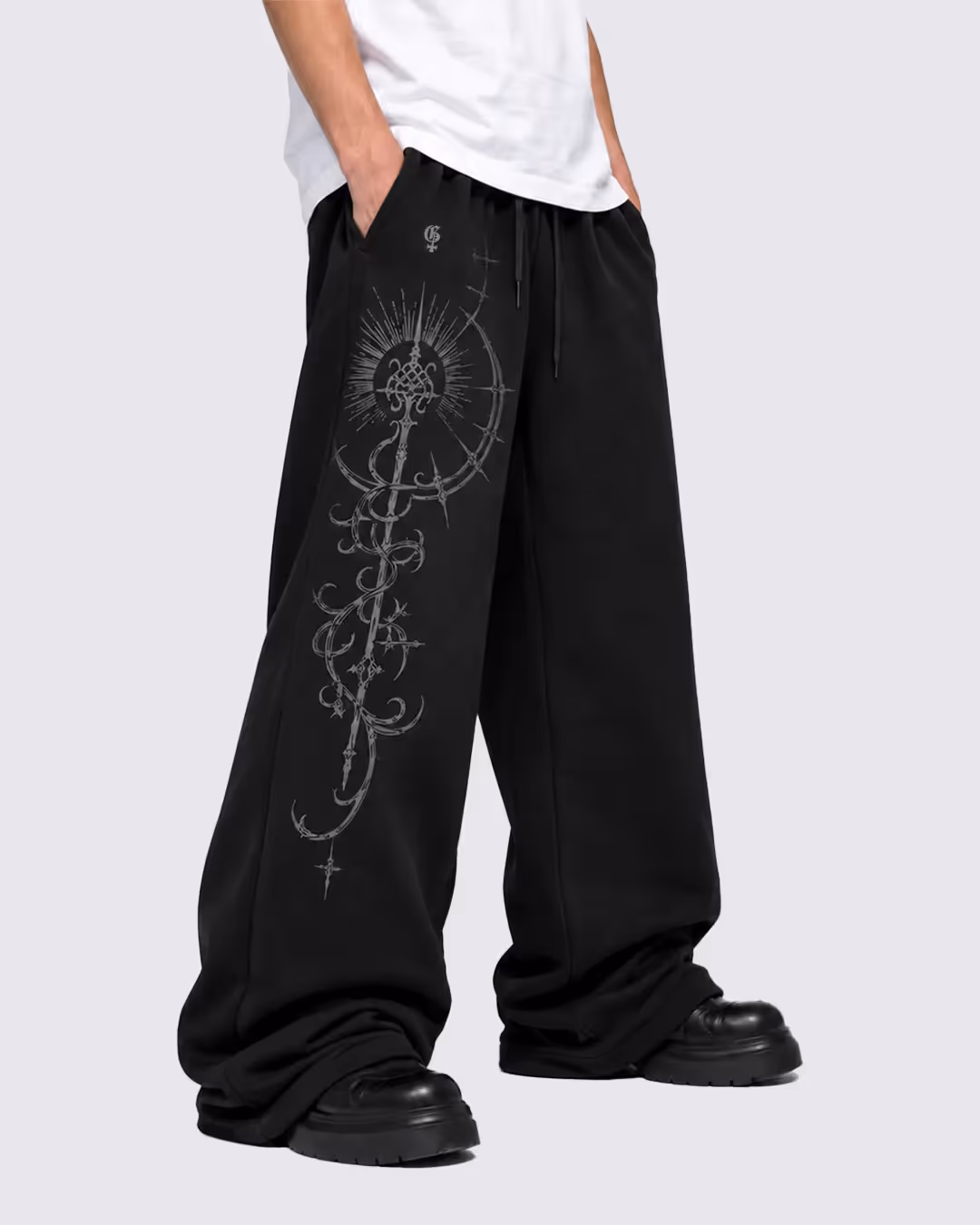 Mystic Black Baggy Pants  image 3