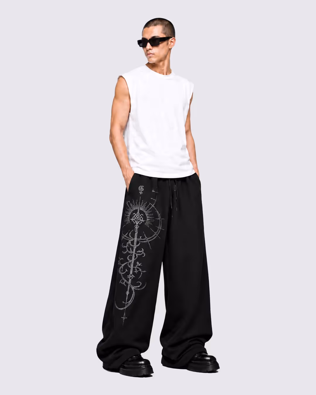 Mystic Black Baggy Pants  image 6