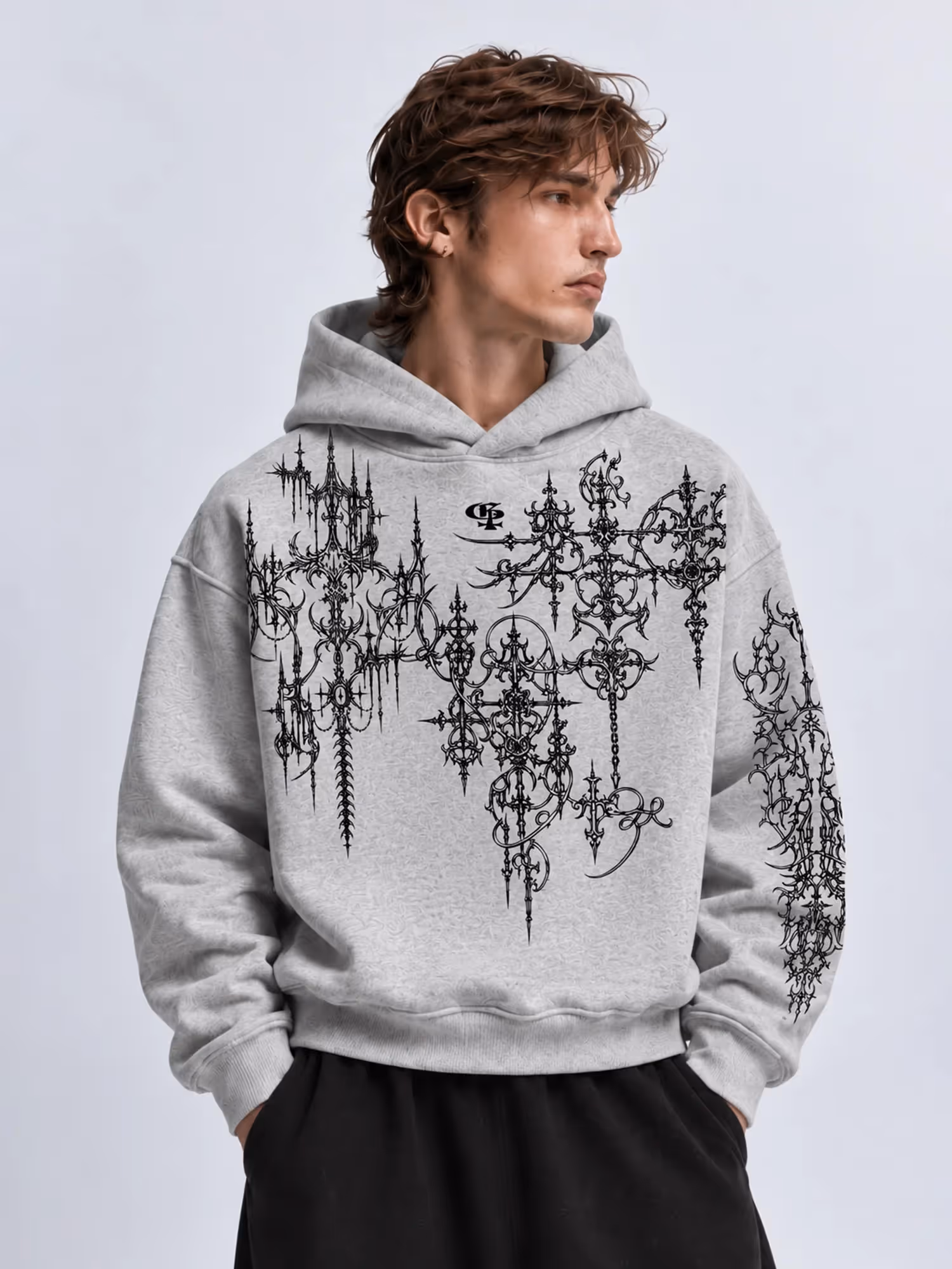 Nexus Melange Boxy Hoodie image 7
