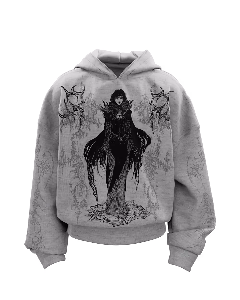 Occula Grey Boxy Oversized Hoodie  image 1