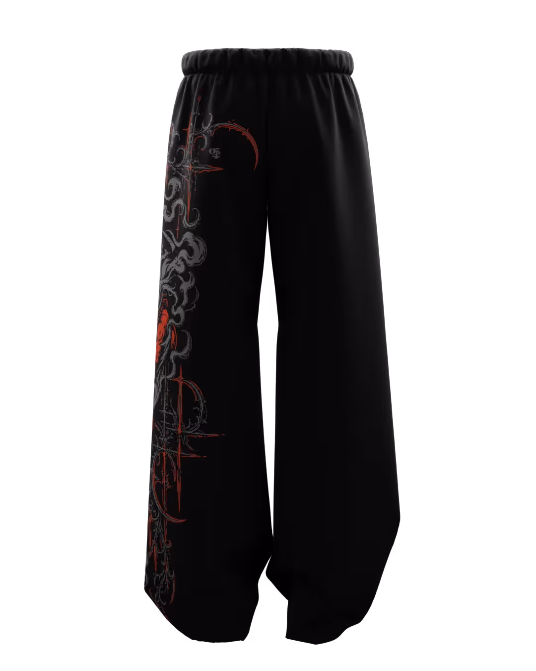 Onigiri Black Baggy Pants image 2