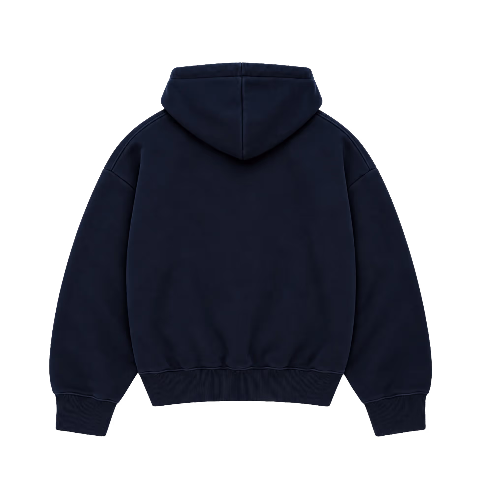 Ornate Navy Zipper Hoodie image 12