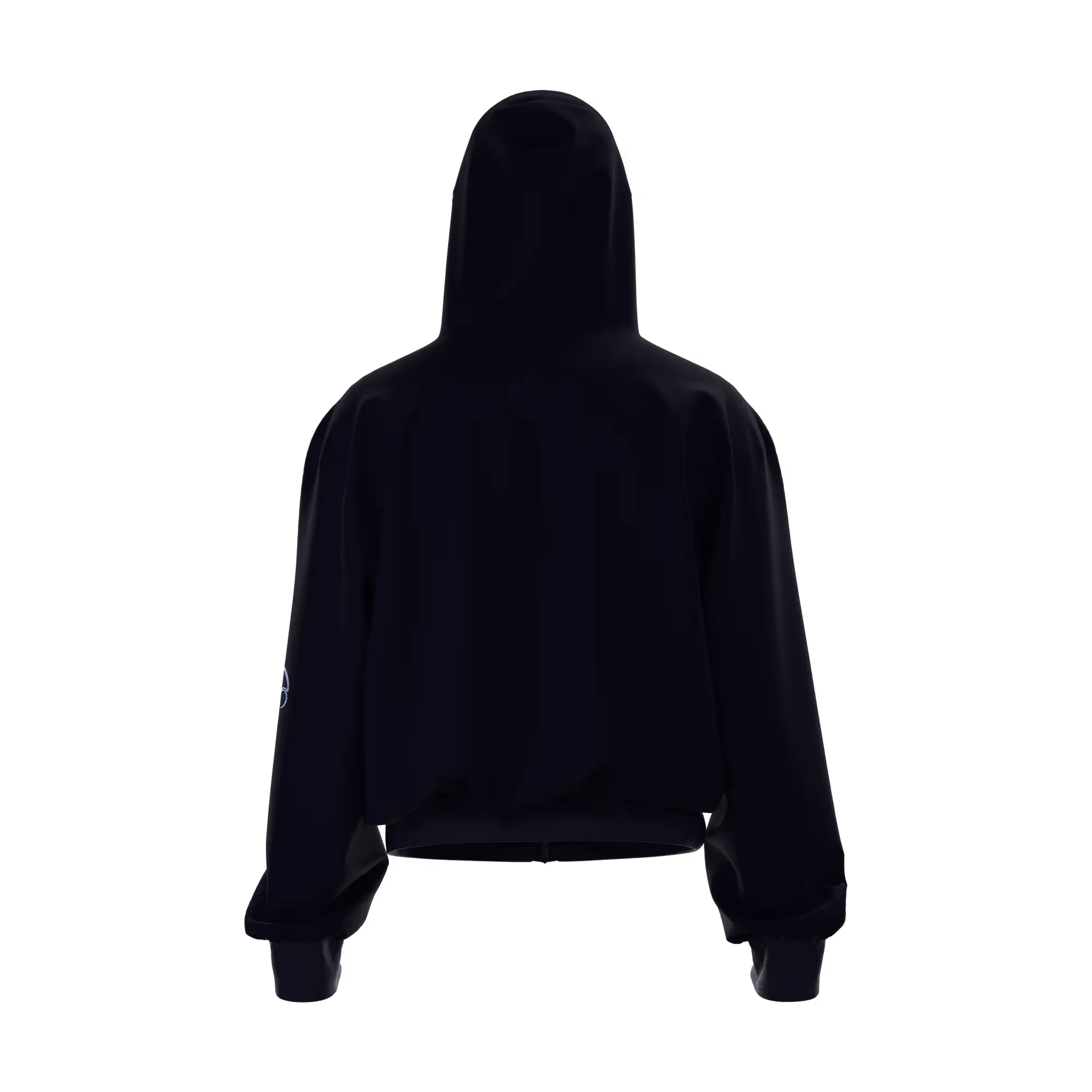 Ornate Navy Zipper Hoodie image 5