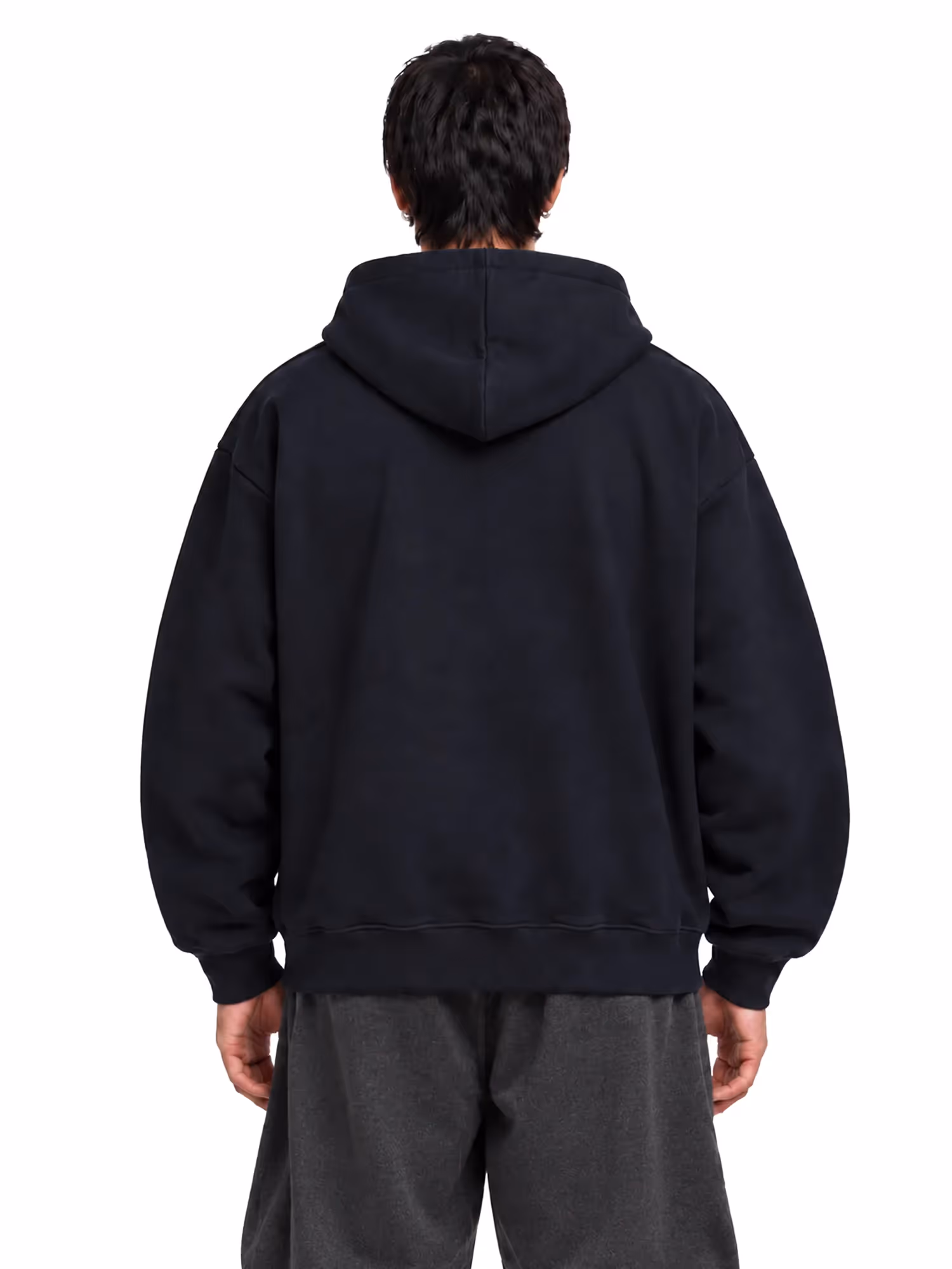 Ornate Navy Zipper Hoodie image 8