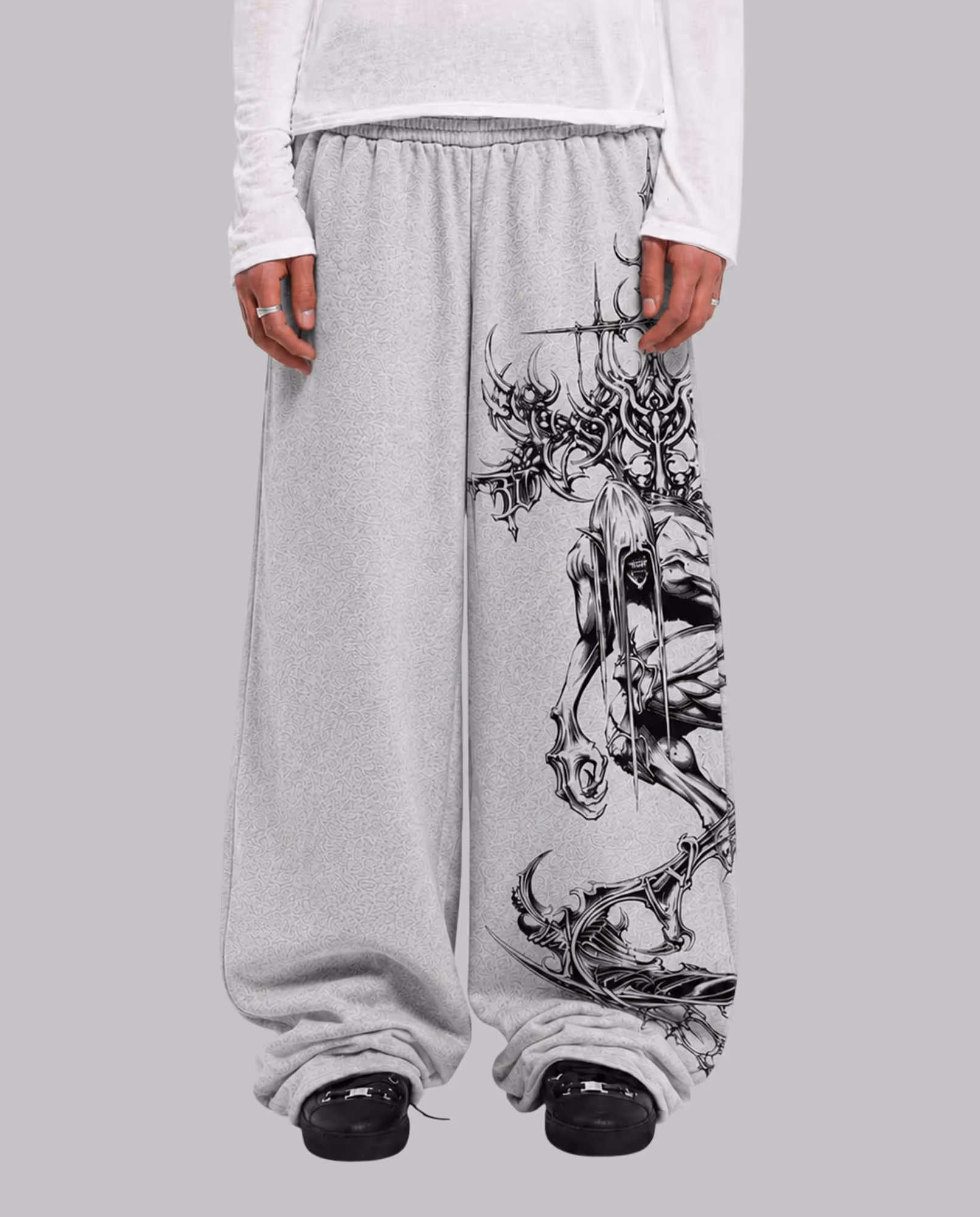Parasite Grey Baggy Pants image 2