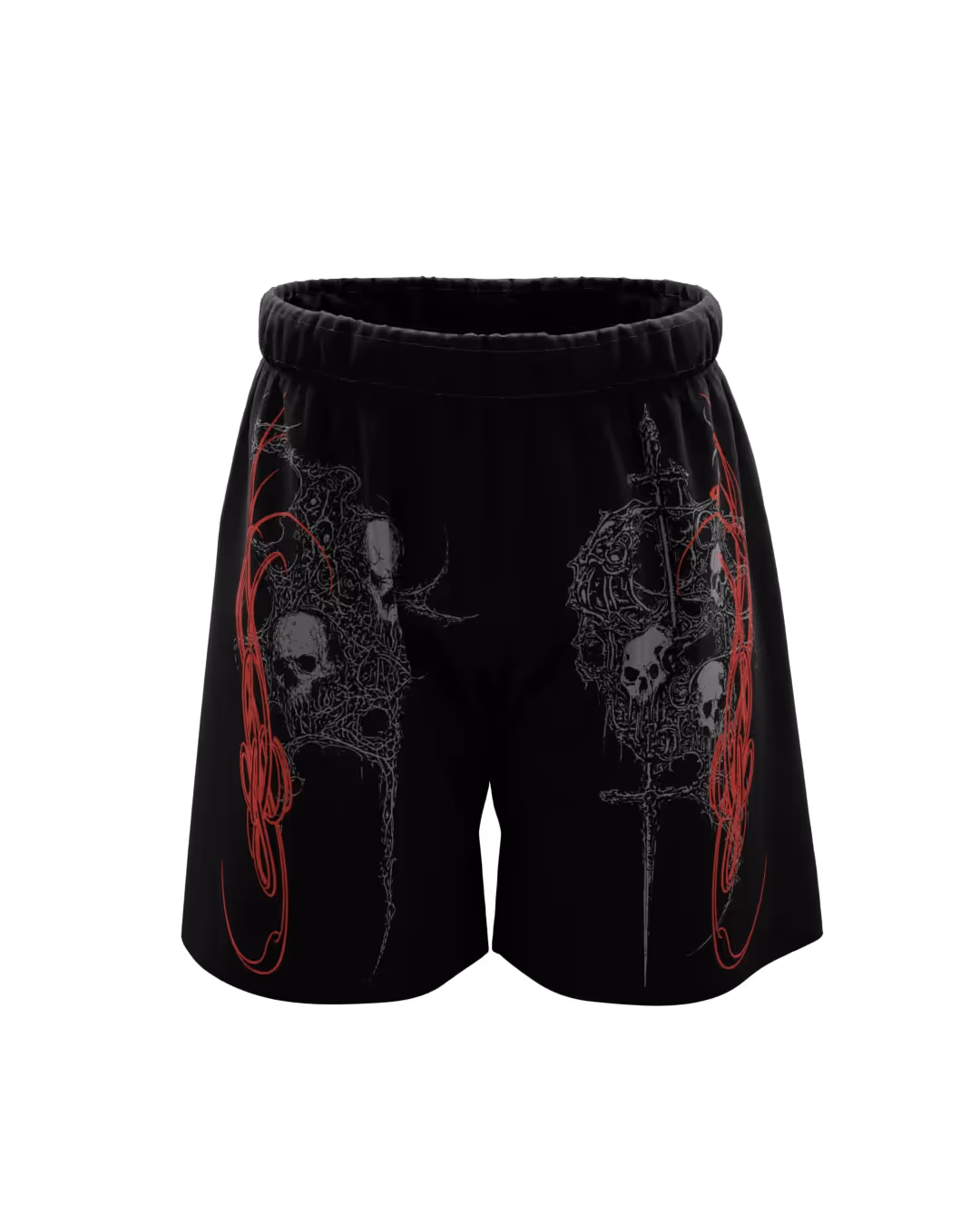 Rage Black Unisex Shorts image 1
