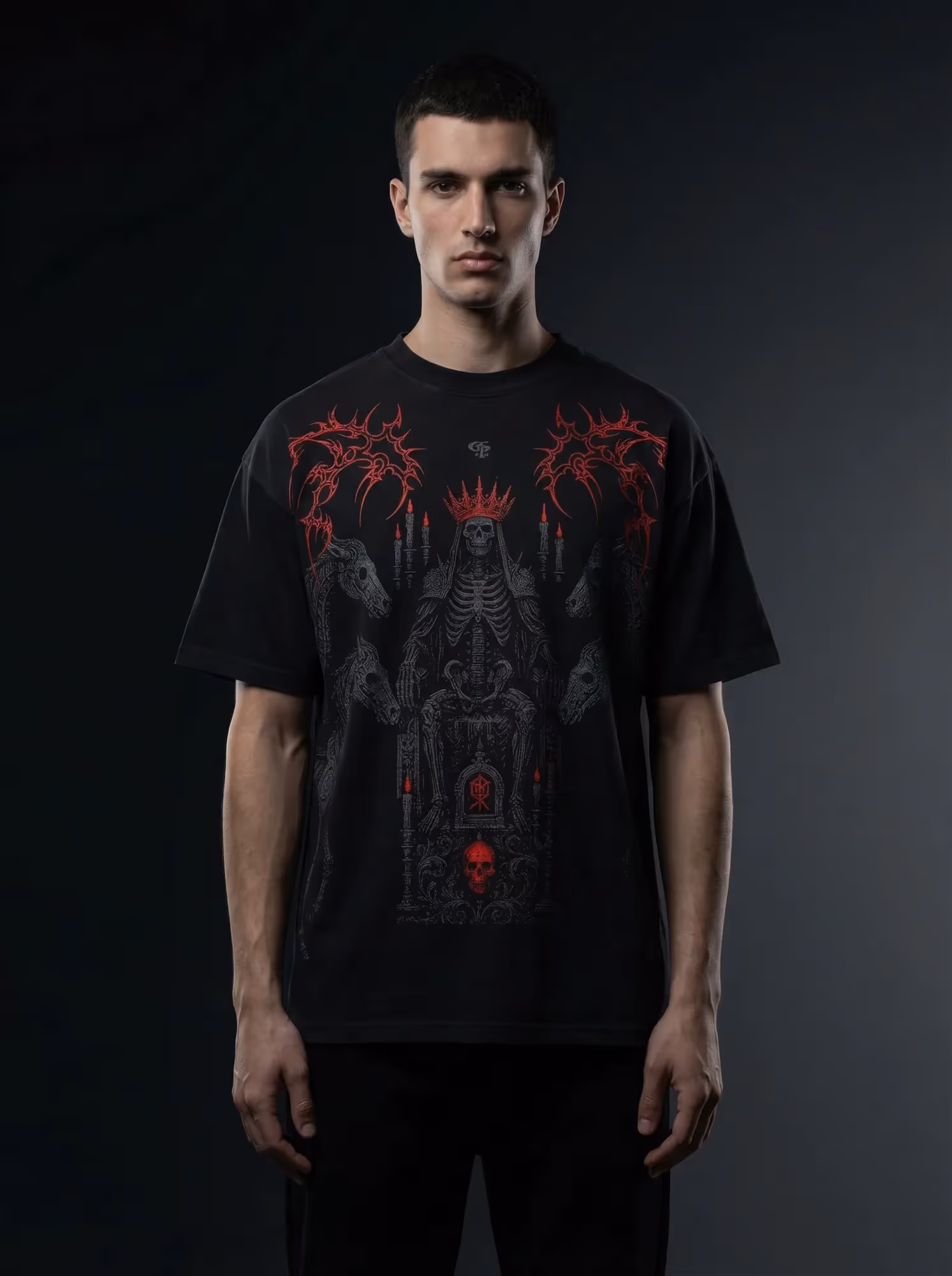 Rakt Black Boxy Oversized Tshirt image 2