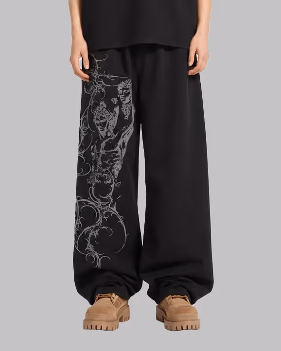 Revenge Black Baggy Pants image 6