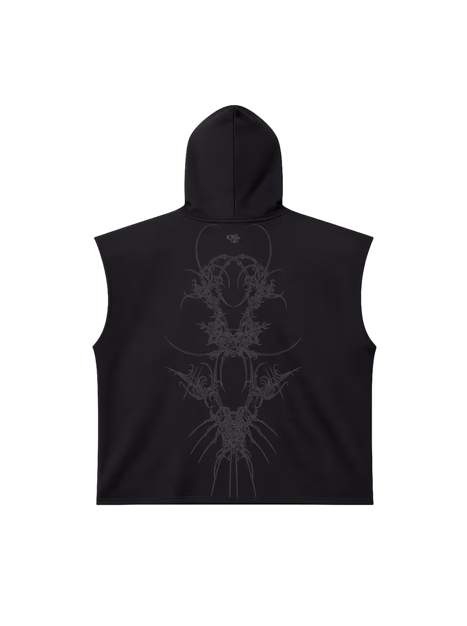 Rival Black Sleeveless Hoodie  image 12