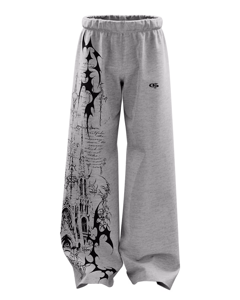 Scripture Grey Baggy Pants image 1