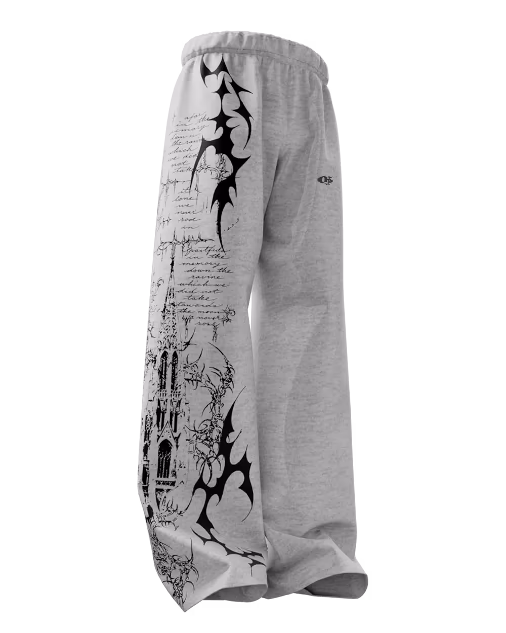 Scripture Grey Baggy Pants image 2