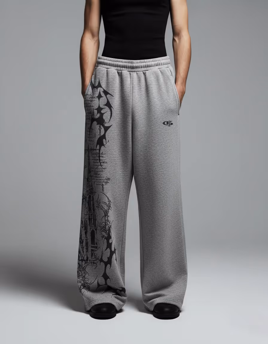 Scripture Grey Baggy Pants image 3