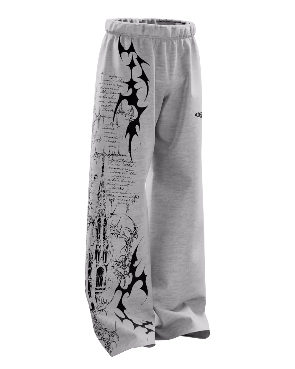 Scripture Grey Baggy Pants image 5
