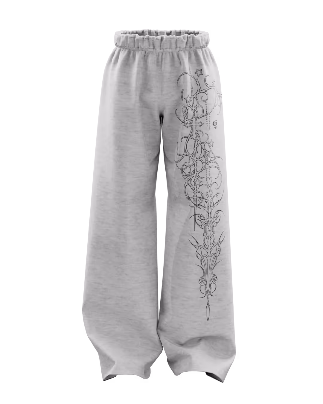 Siege Grey Baggy Pants image 1