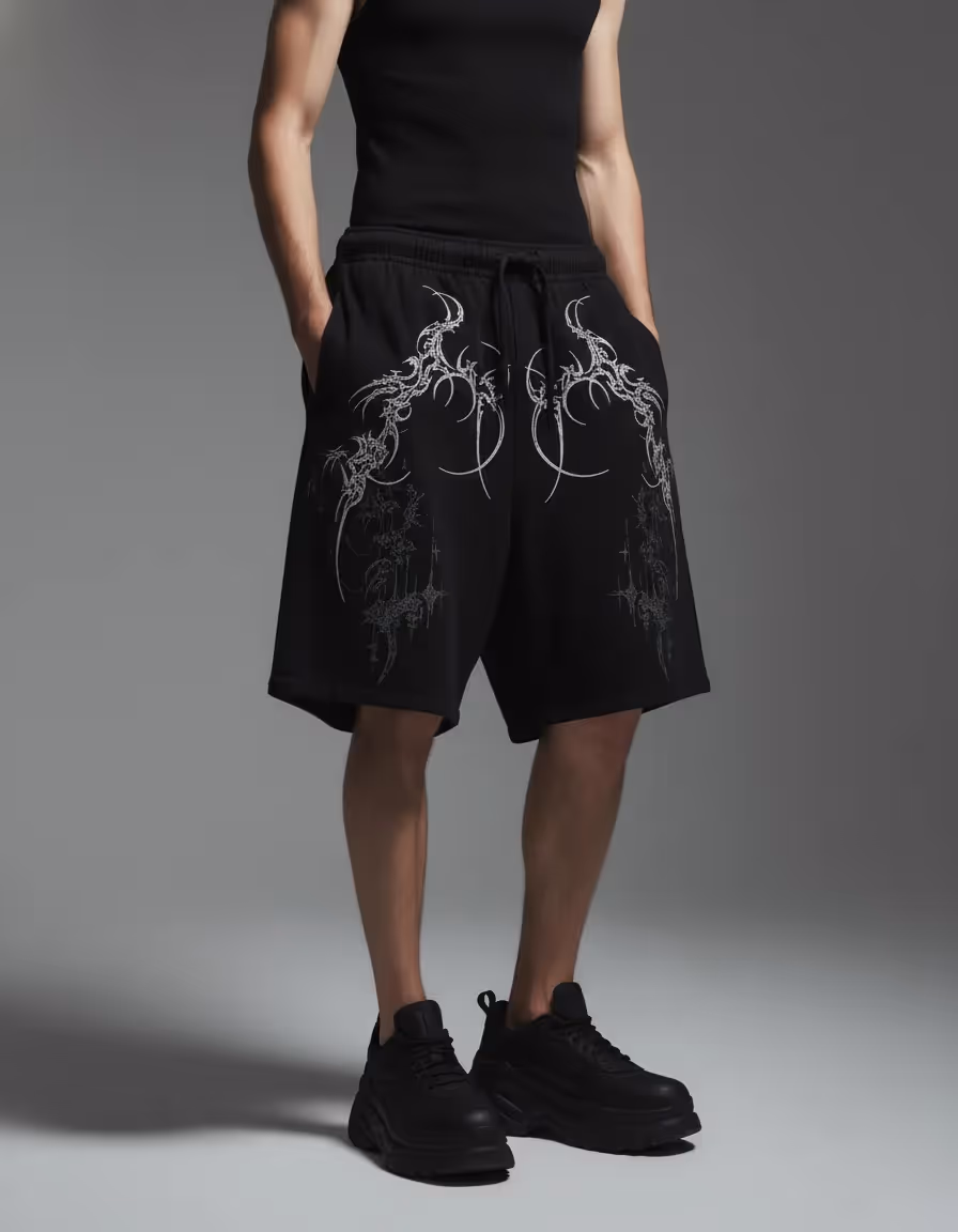 Sigil Black Unisex Shorts  image 5