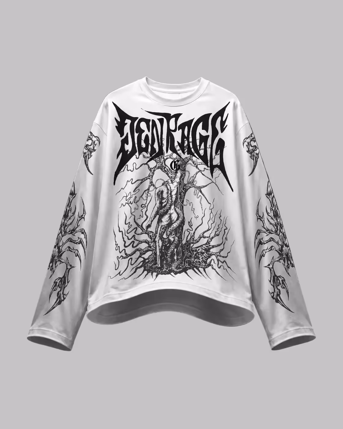 Skullsplit White Full Sleeves  image 1