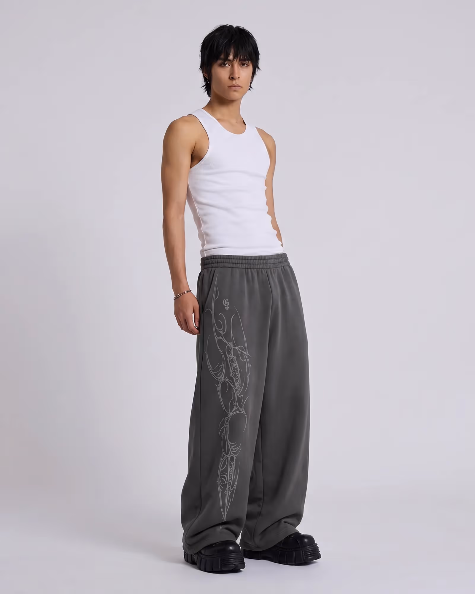 Strix Dark Grey Baggy Pants image 2